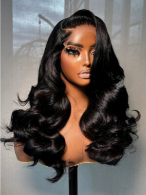 Alternative view of Face-Framing Layered Cut Body Wave Side Part 250% Density Wig