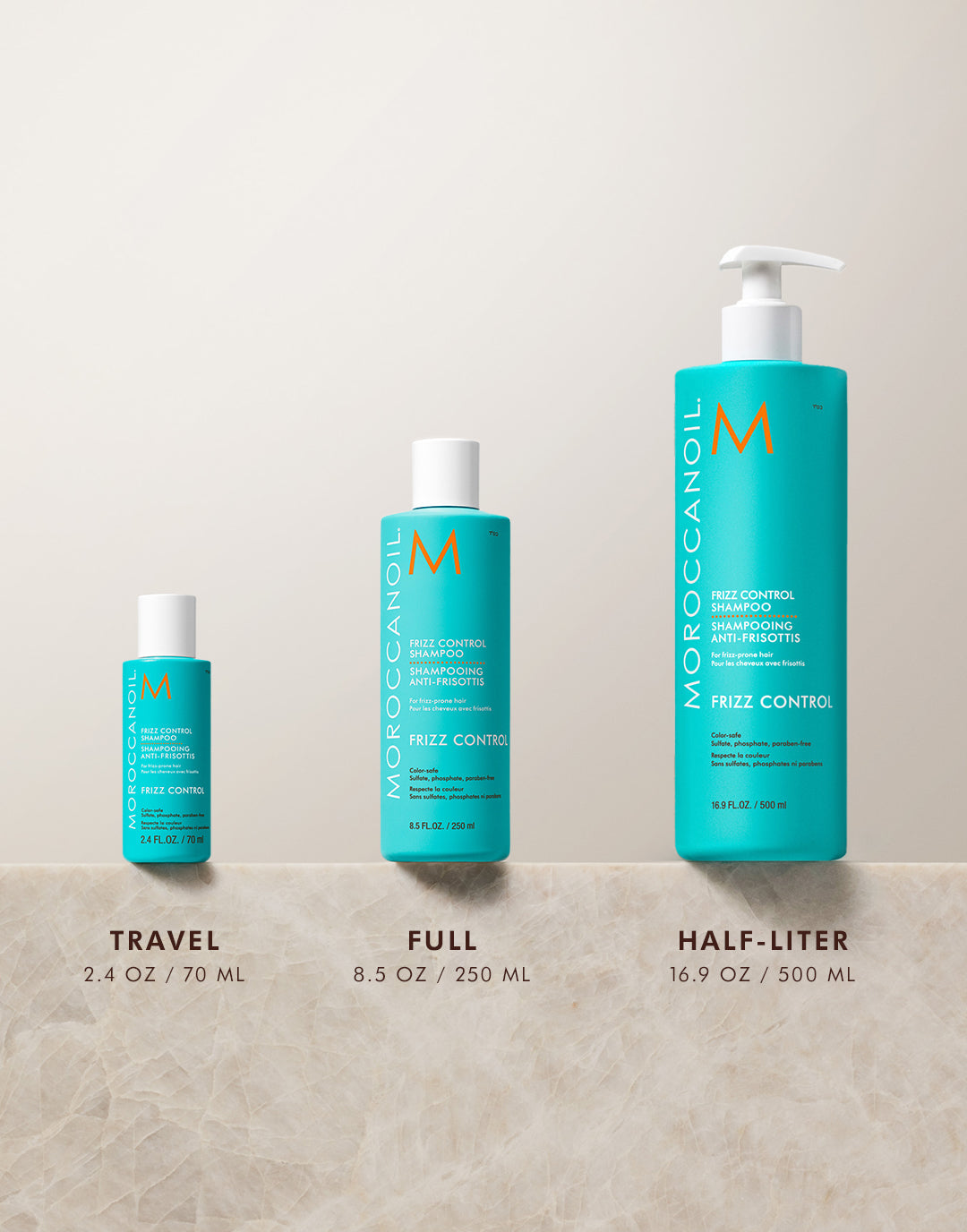 Frizz Control Shampoo & Conditioner Half-Liter Set - Image 4