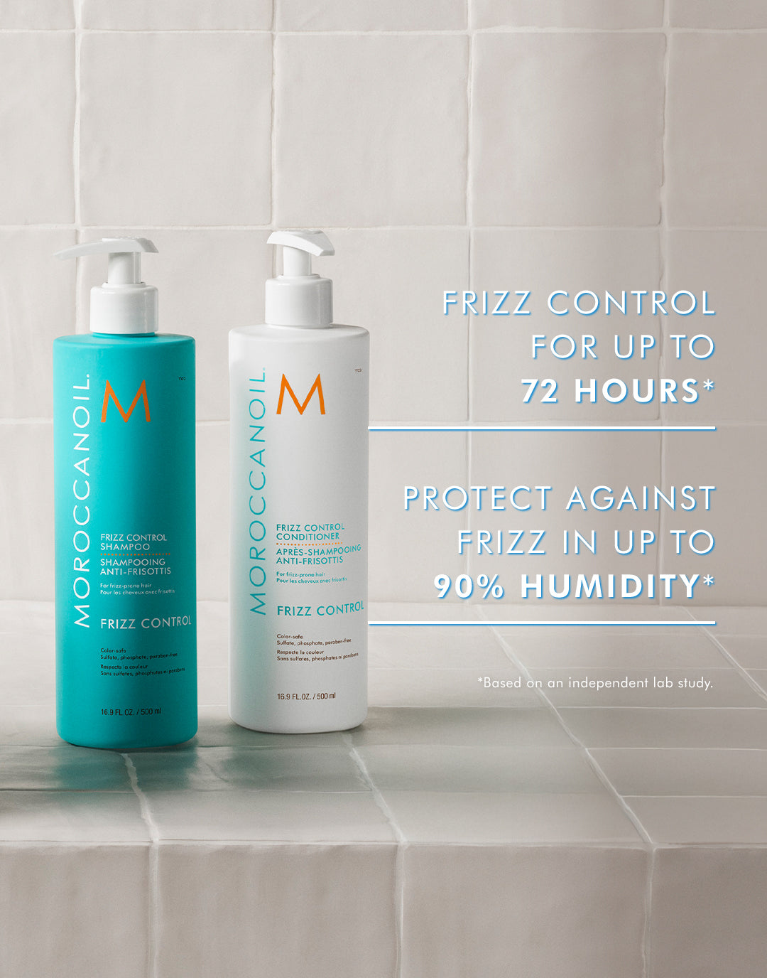 Frizz Control Shampoo & Conditioner Half-Liter Set - Image 3